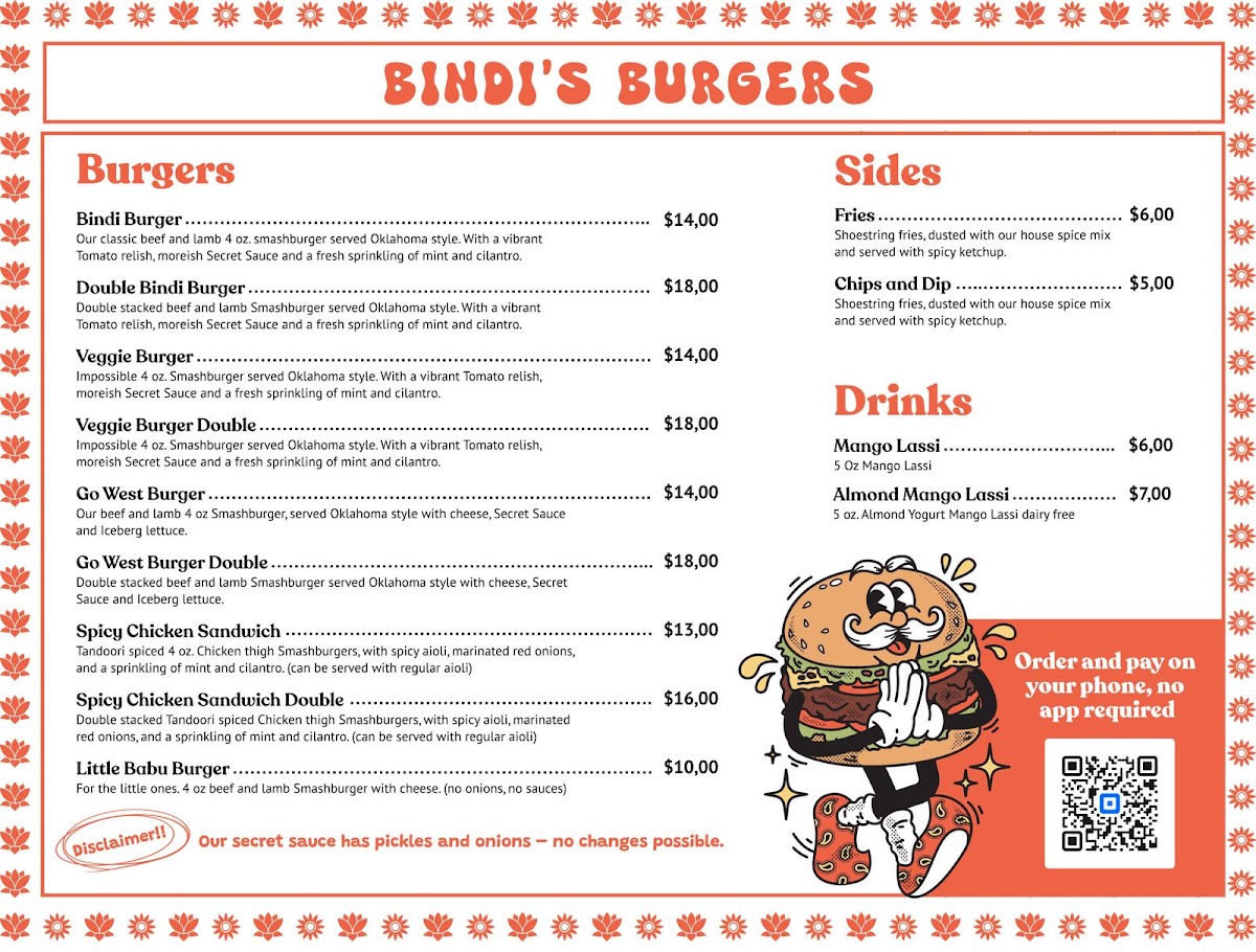 Menu Bindi's Burgers-1