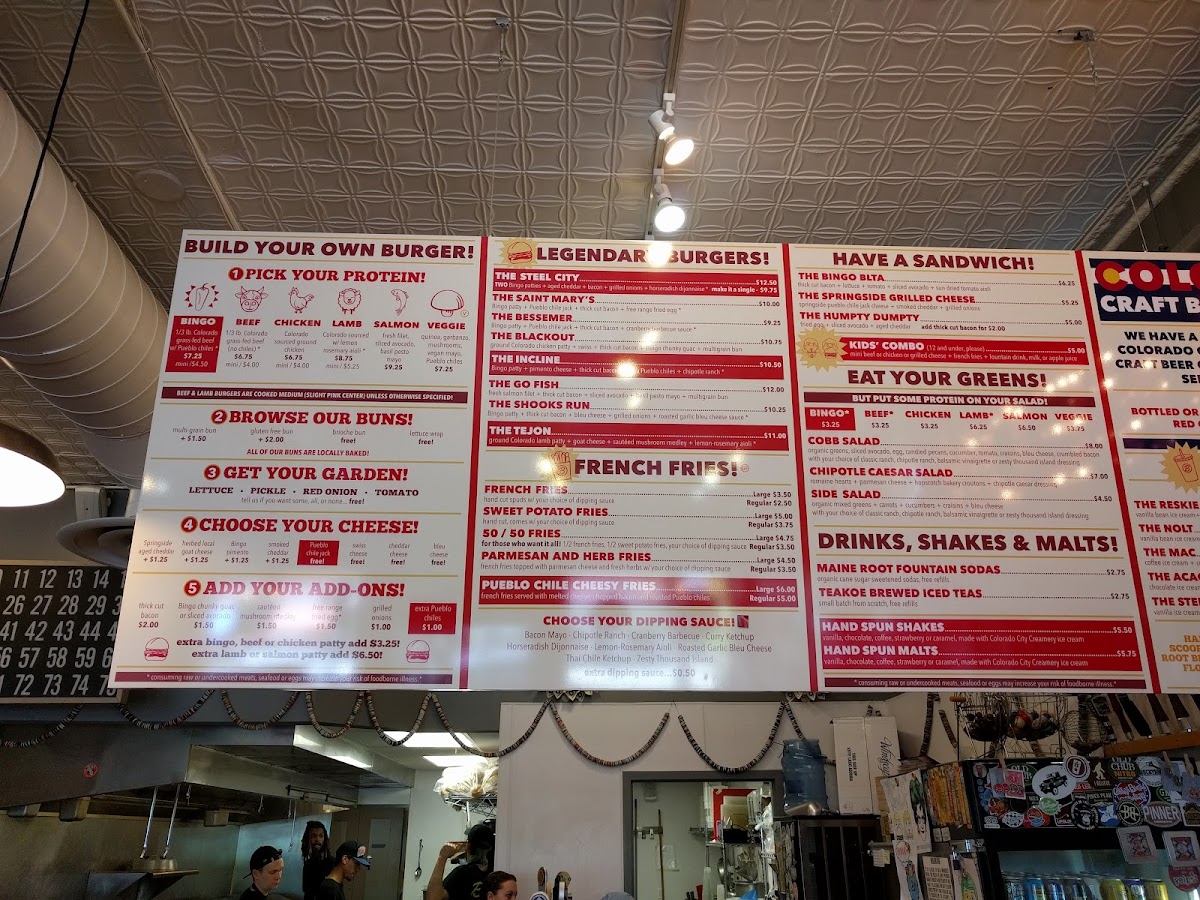 Menu Bingo Burger - Colorado Springs-10