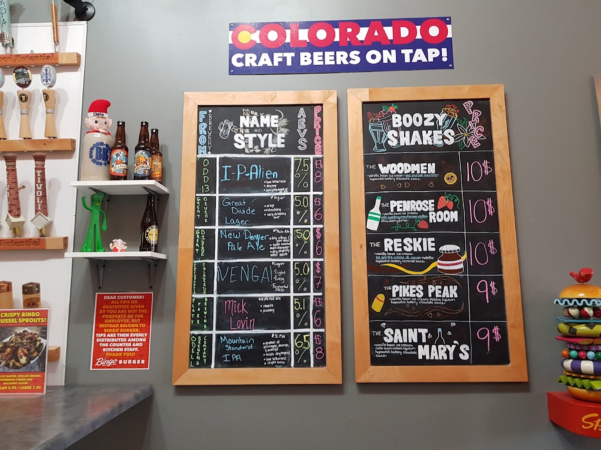 Menu Bingo Burger - Colorado Springs-4