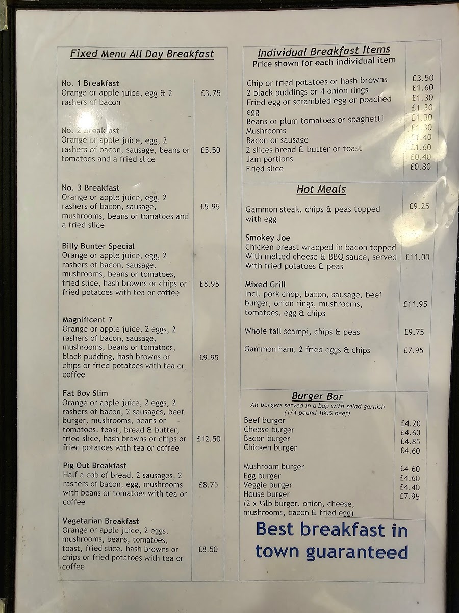 Menu Binnies Cafe-1