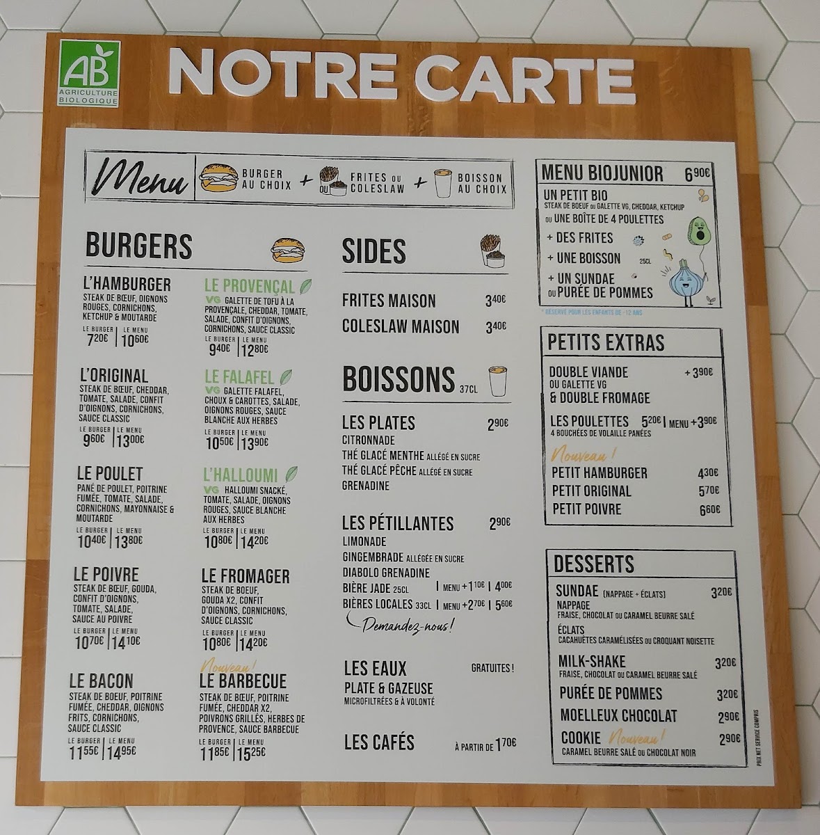 Menu Bioburger Île De Nantes-4