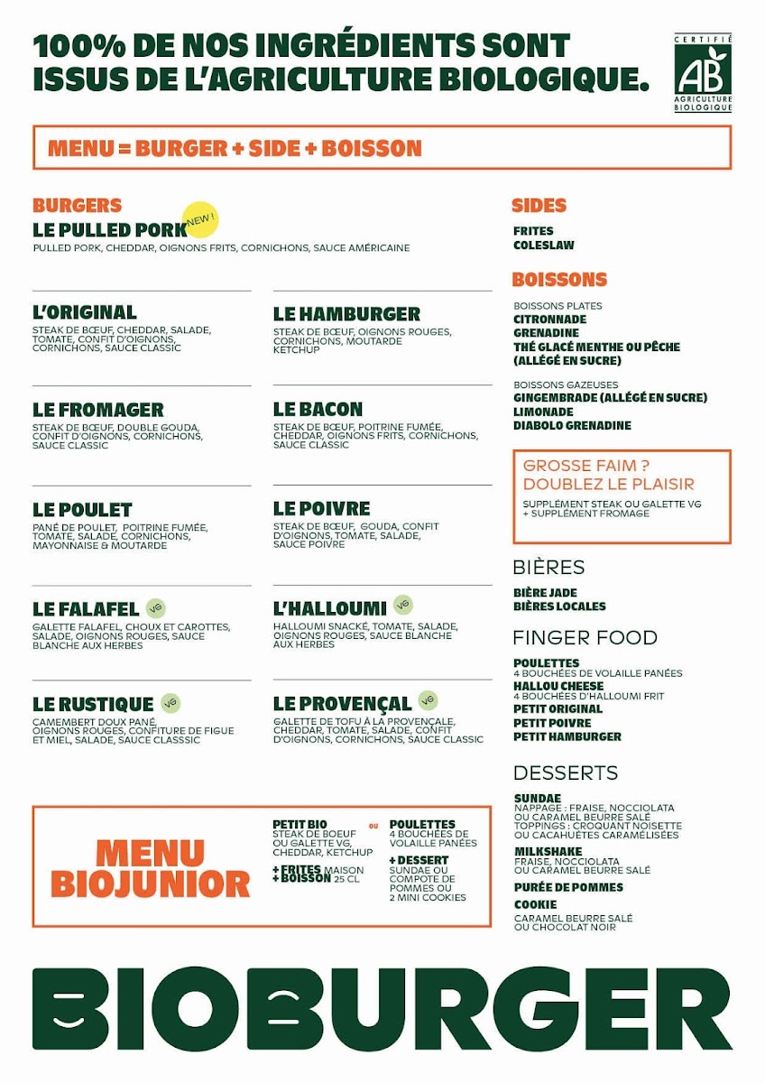Menu Bioburger Orléans Châtelet-1