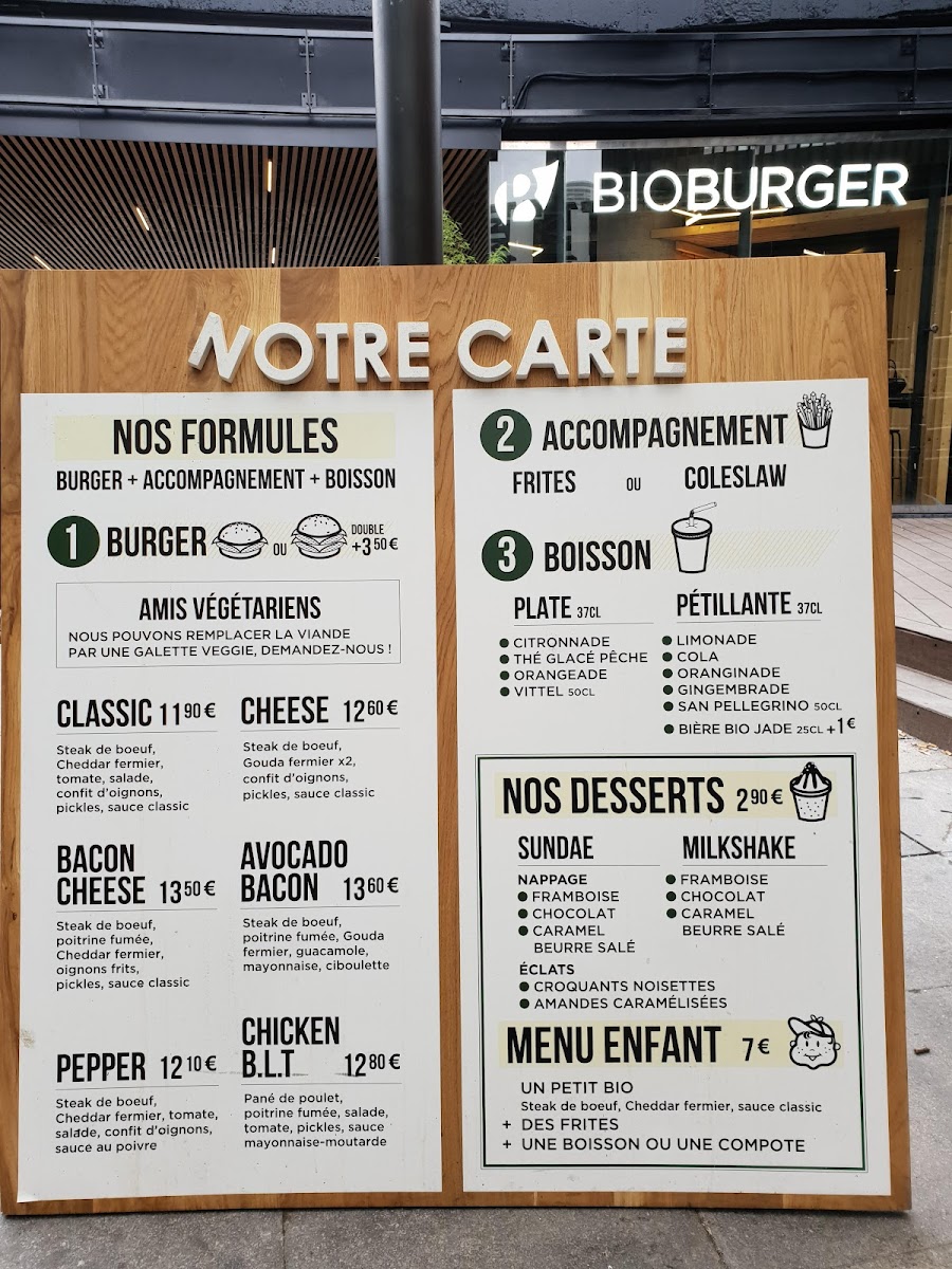 Menu Bioburger Oxygen-3