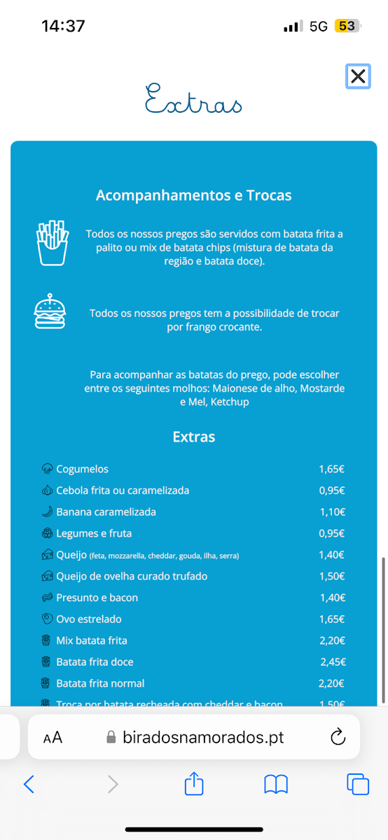 Menu Bira Dos Namorados - Hambúrgueres | Pregos | Poke Bowls-7