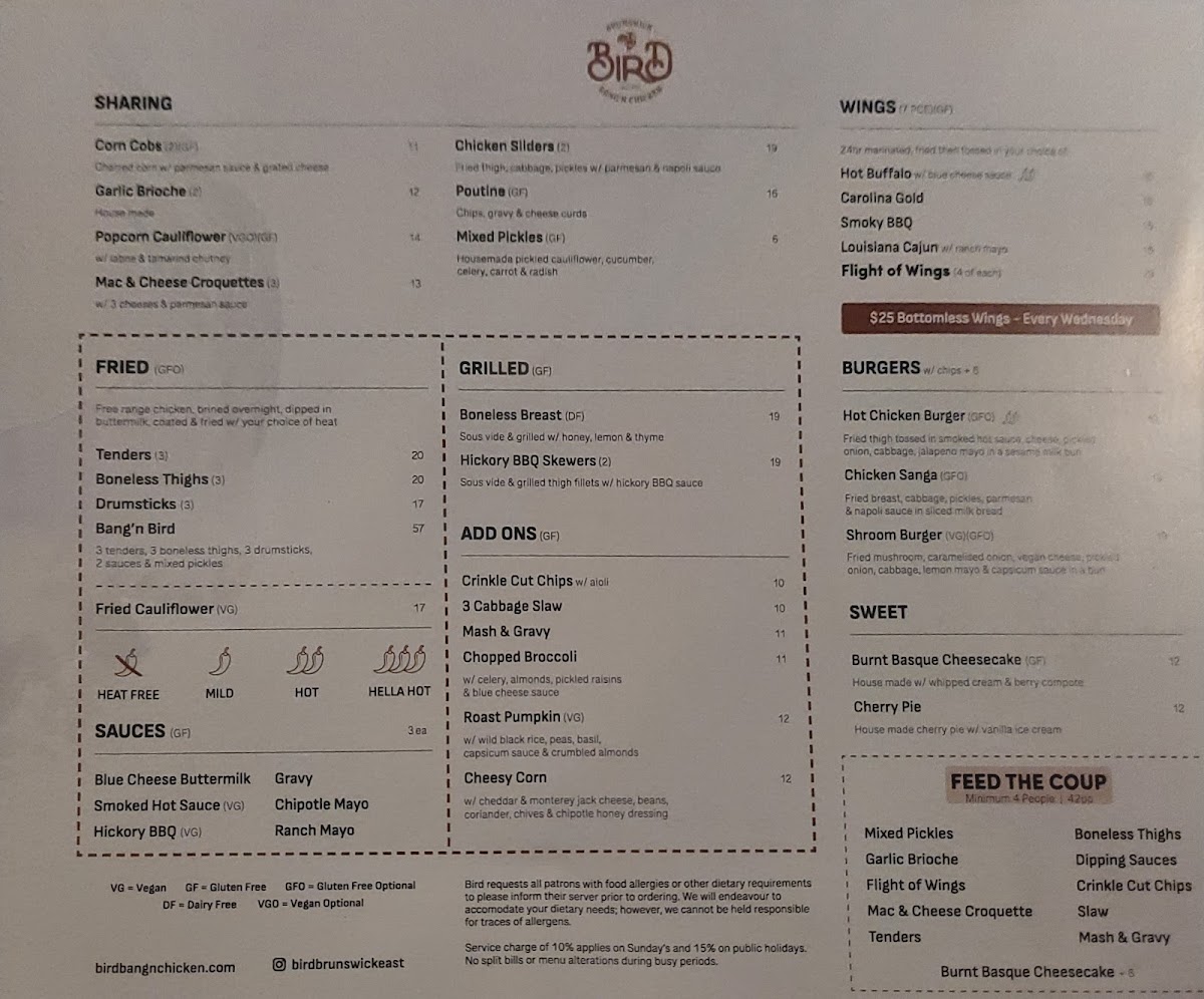 Menu Bird Bang'n Chicken-10