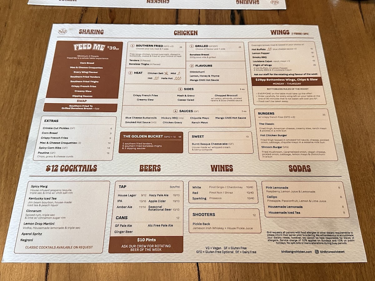 Menu Bird Bang'n Chicken-2