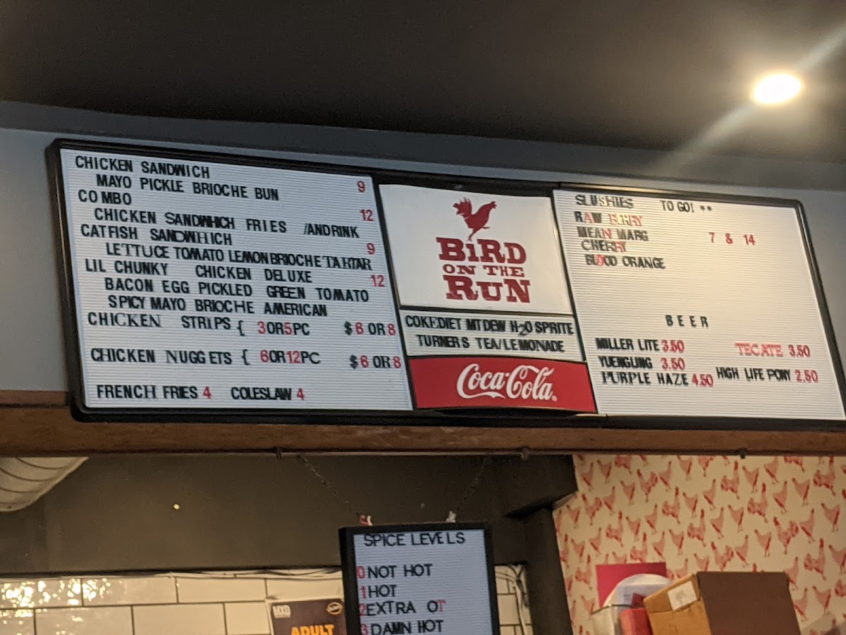 Menu Bird On The Run-2