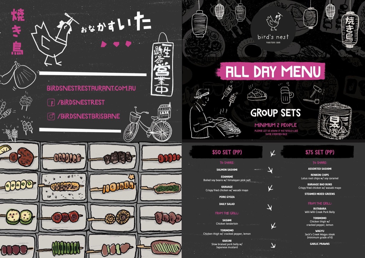 Menu Bird's Nest - Fortitude Valley-9