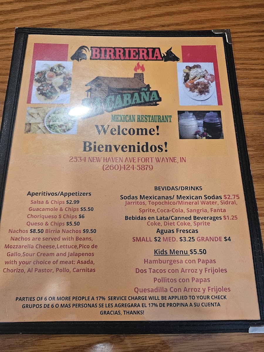 Menu Birrieria La Cabaña Mexican Restaurant-10