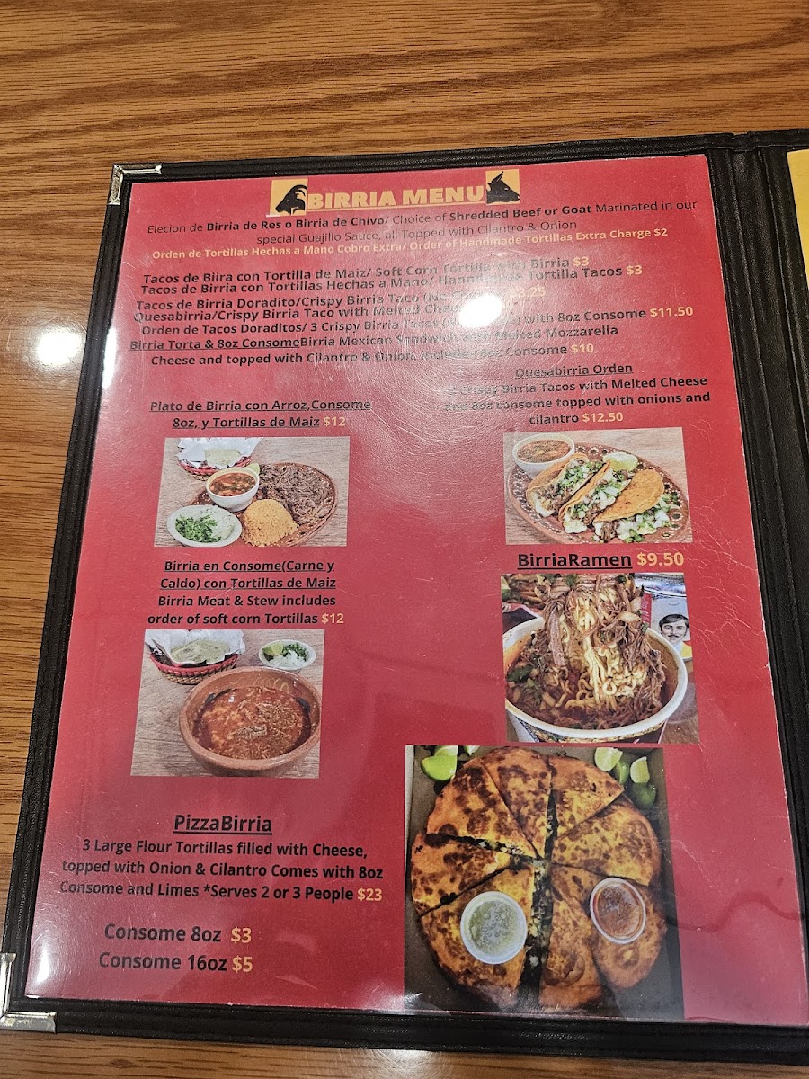 Menu Birrieria La Cabaña Mexican Restaurant-4