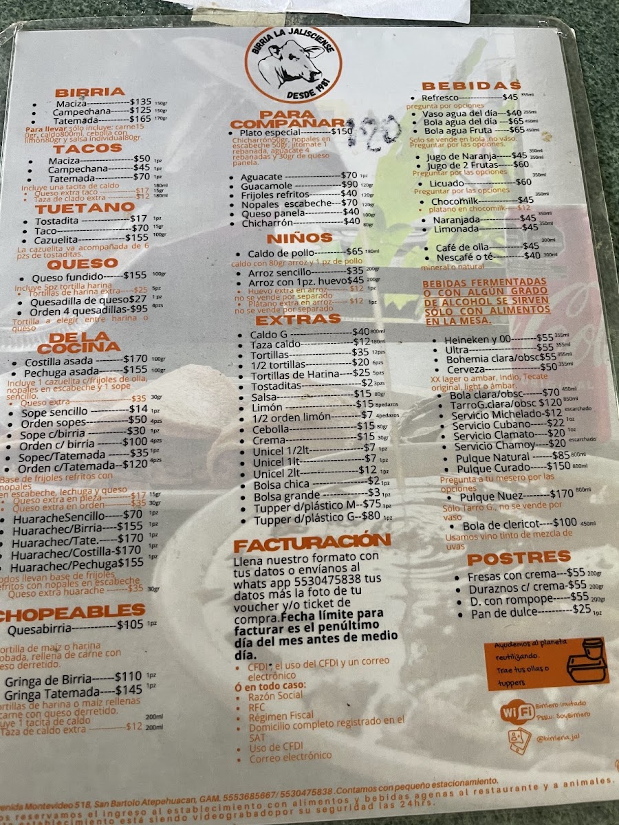 Menu Birrieria La Jalisciense-1