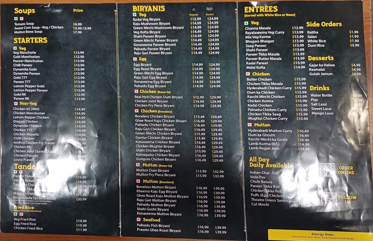 Menu Biryaniwalla Milton-10