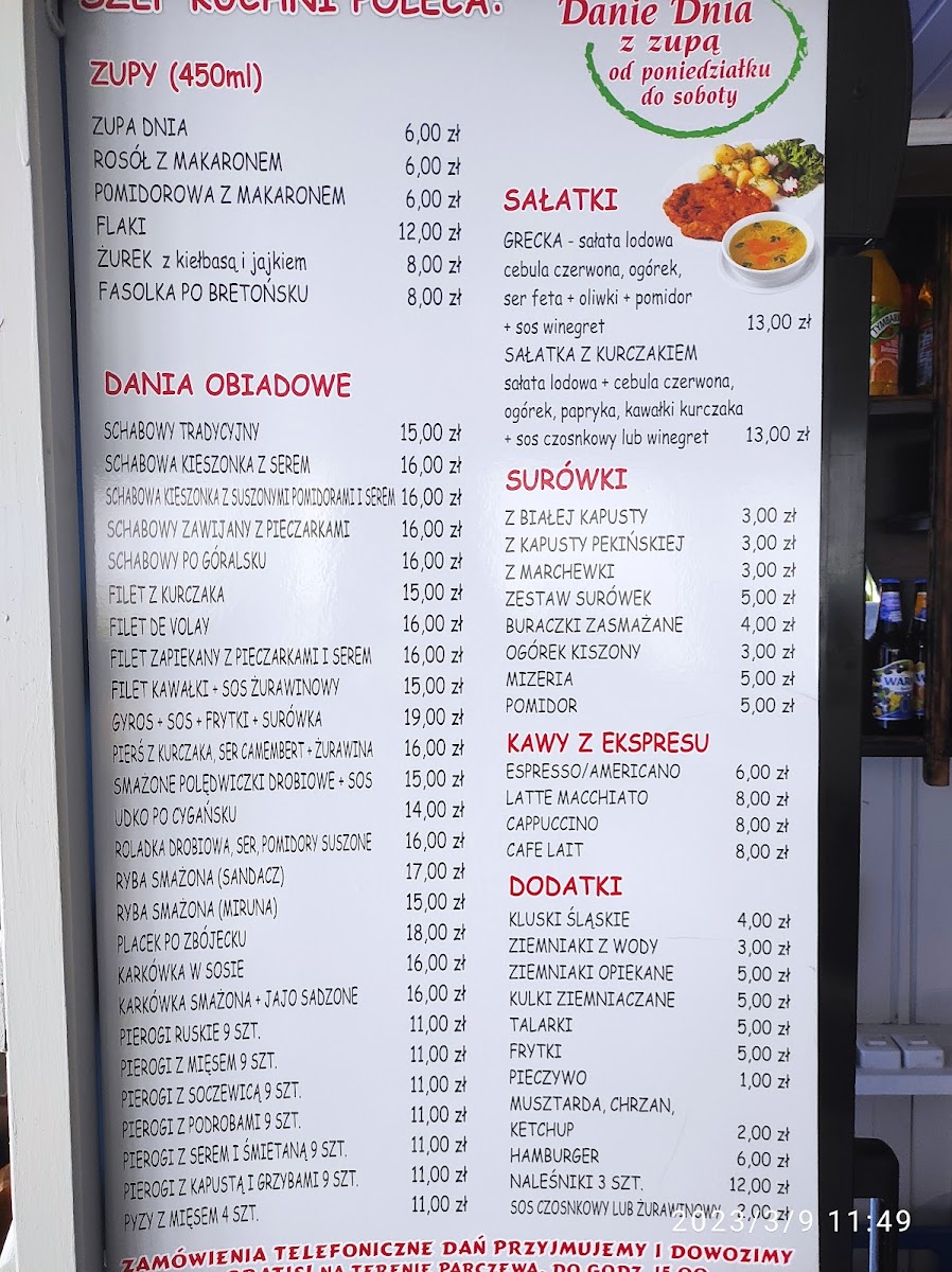 Menu Bis. Zajazd-3