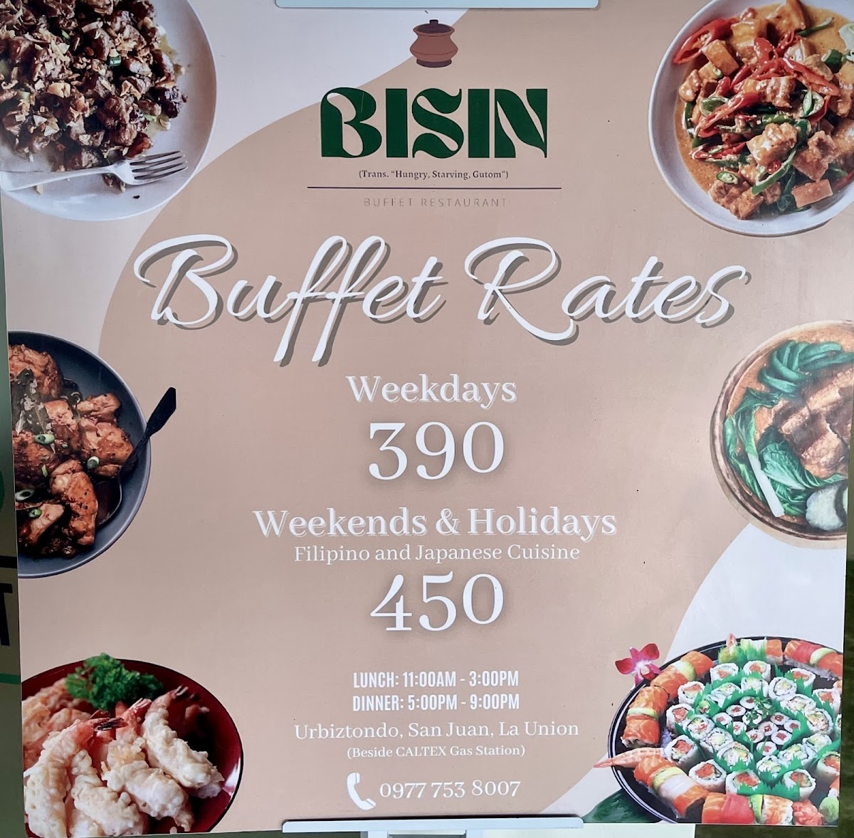Menu Bisin Buffet Restaurant-1