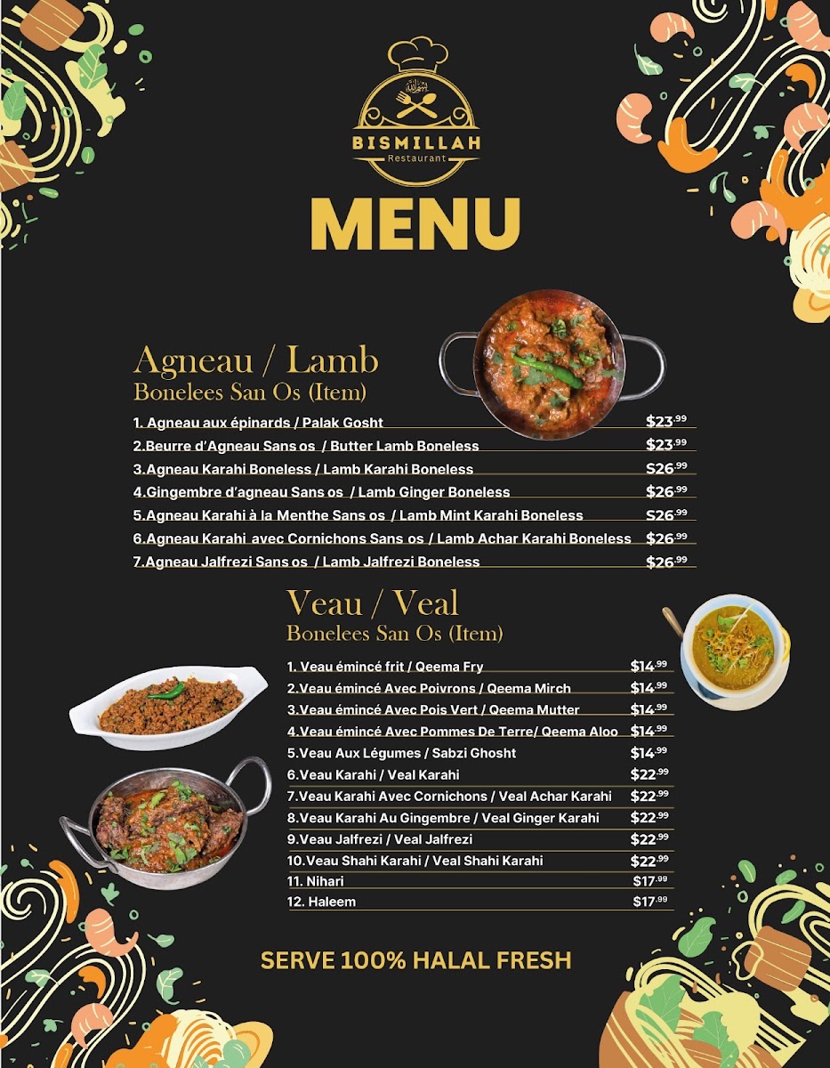 Menu Bismillah Halal Restaurant-1
