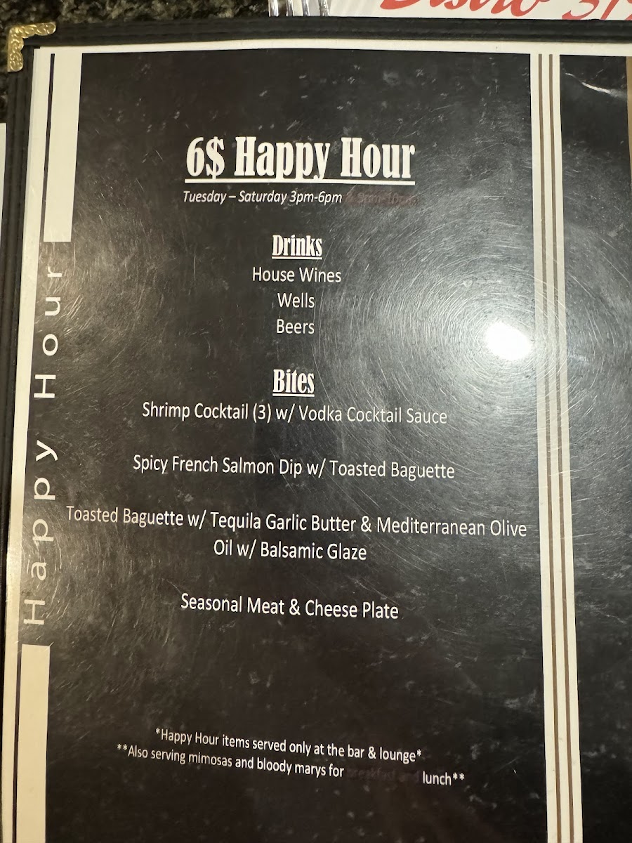 Menu Bistro 317-9