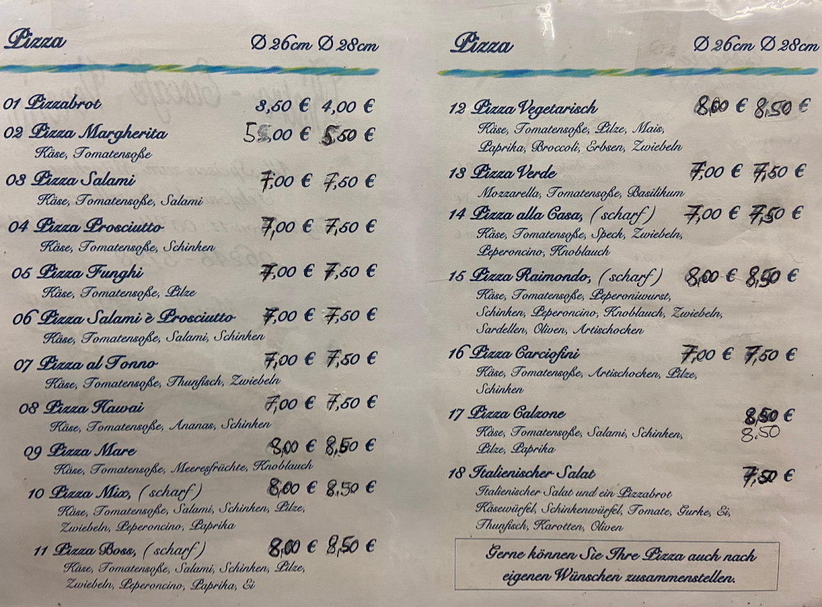 Menu Bistro-Cafe Venezia-1