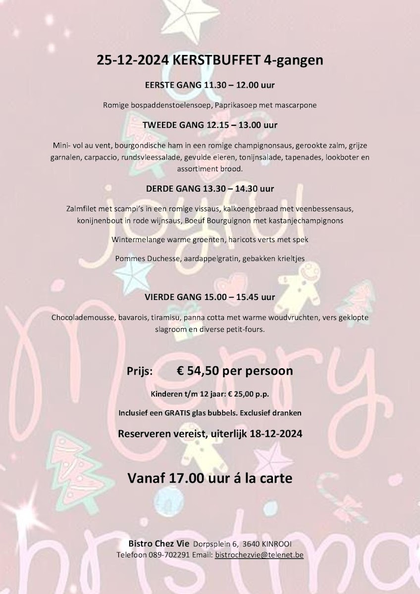 Menu Bistro Chez Vie-1
