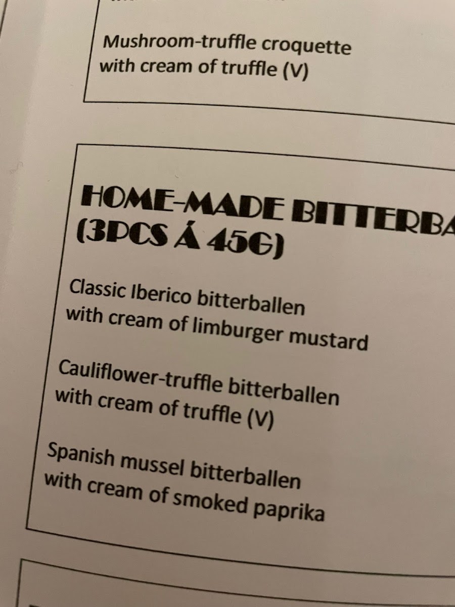 Menu Bistro Croquant Maastricht-9