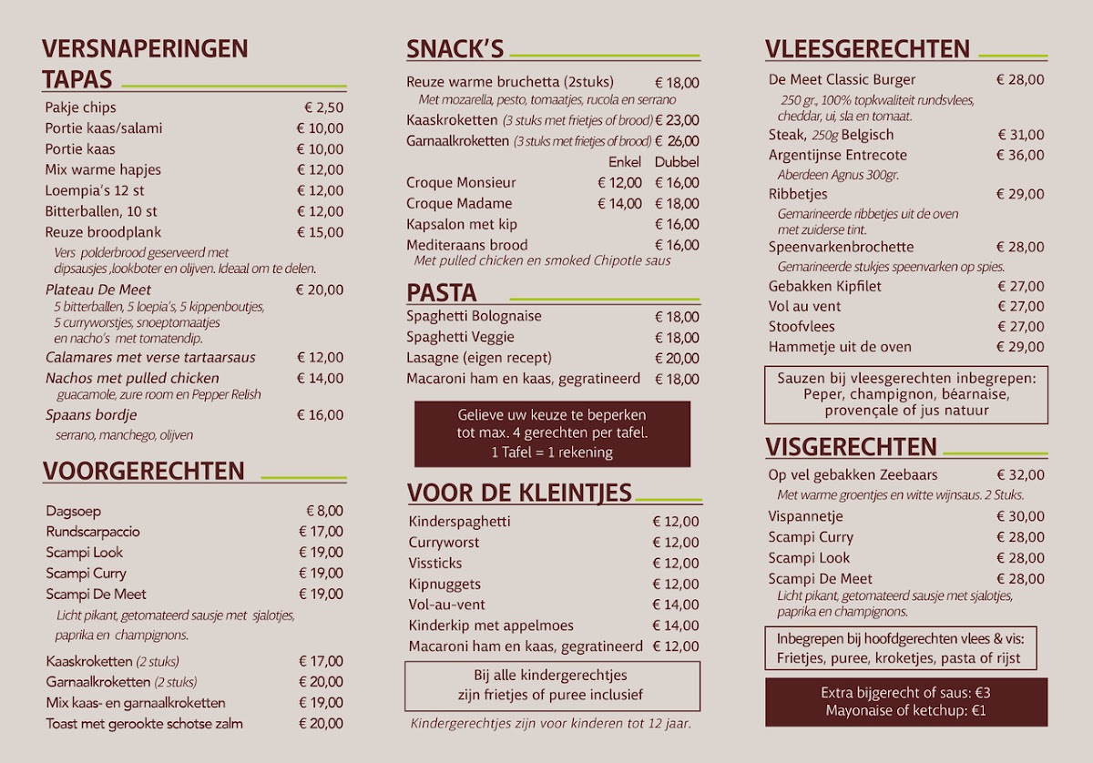 Menu Bistro De Meet-1