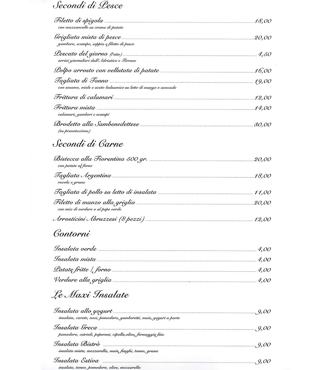 Menu Bistrò Del Mare Da Ciro-1