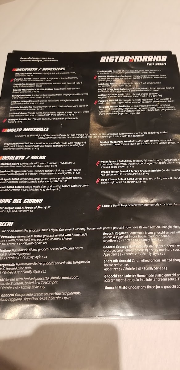 Menu Bistro Dimarino - Marlton-2
