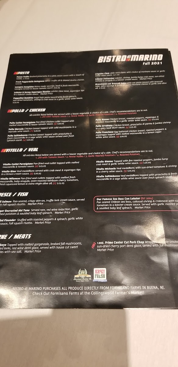 Menu Bistro Dimarino - Marlton-3