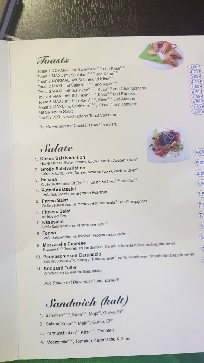 Menu Bistro, Gelateria, Dolce Vita-2