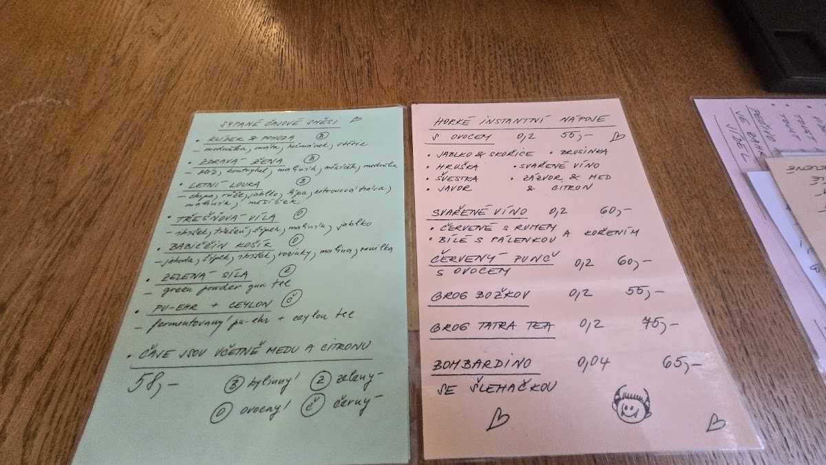 Menu Bistro Kafé Jako Doma-1