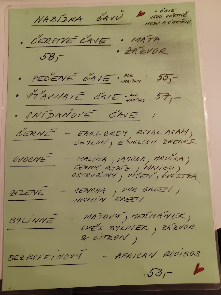 Menu Bistro Kafé Jako Doma-5
