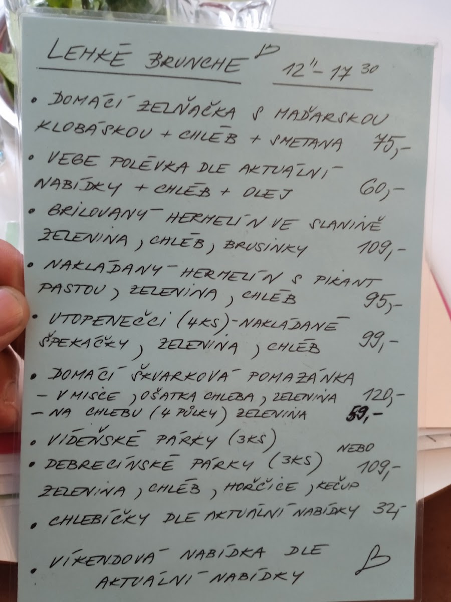 Menu Bistro Kafé Jako Doma-6