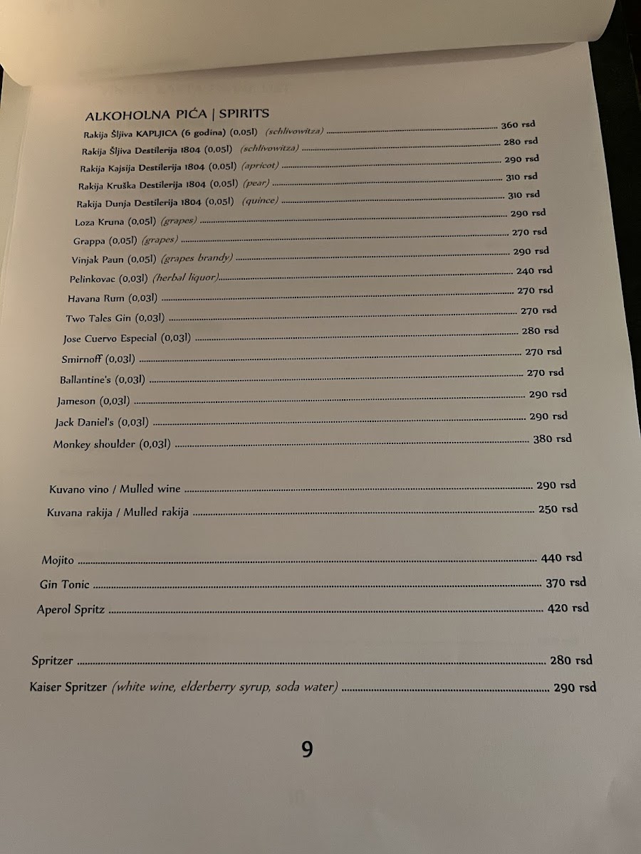 Menu Bistro Kozmetičar-10