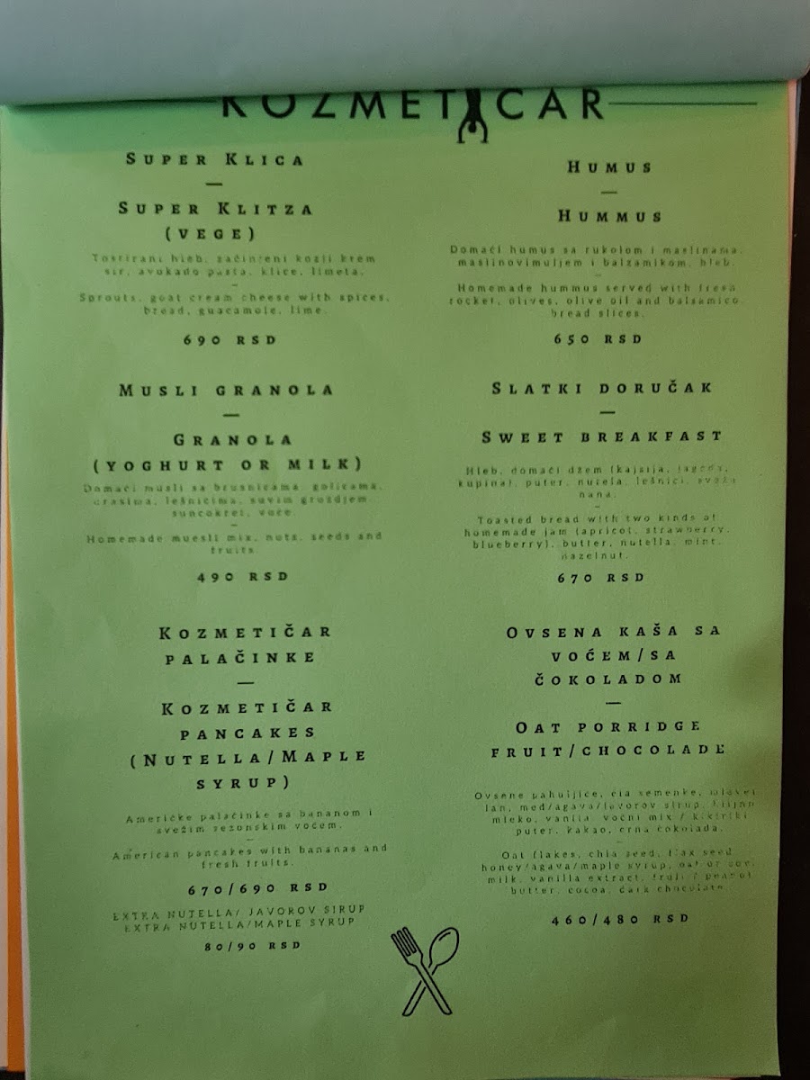 Menu Bistro Kozmetičar-5