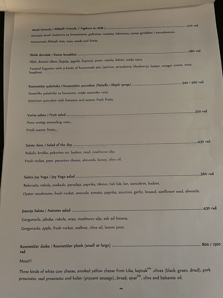 Menu Bistro Kozmetičar-8