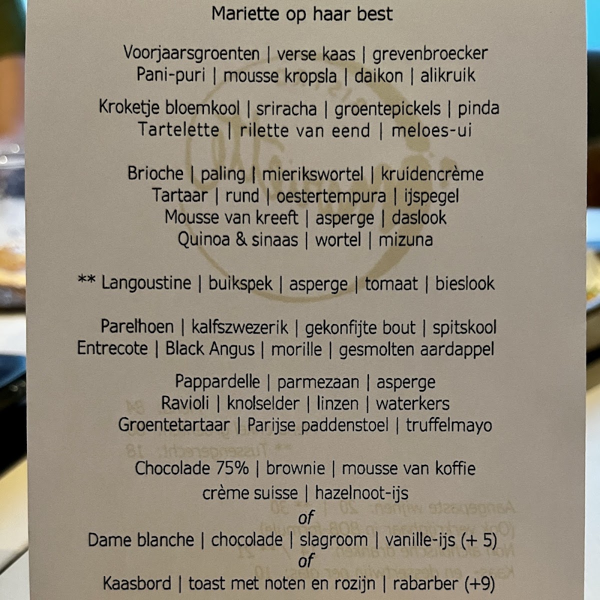 Menu Bistro Mariette-1