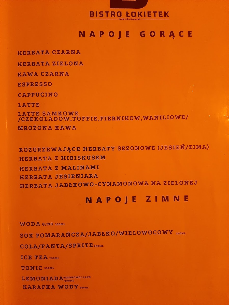 Menu Bistro Łokietek-4