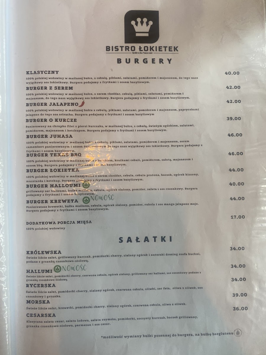Menu Bistro Łokietek-8
