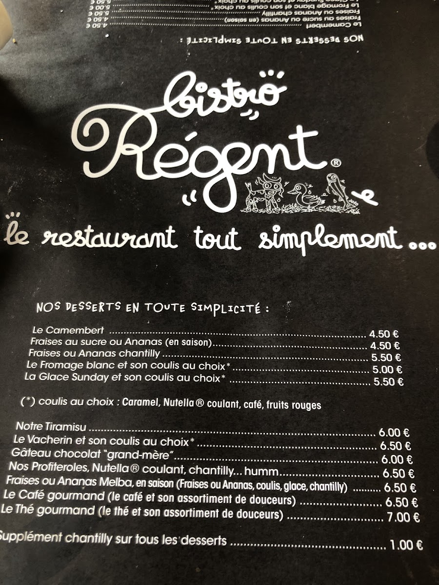 Menu Bistro Regent-8