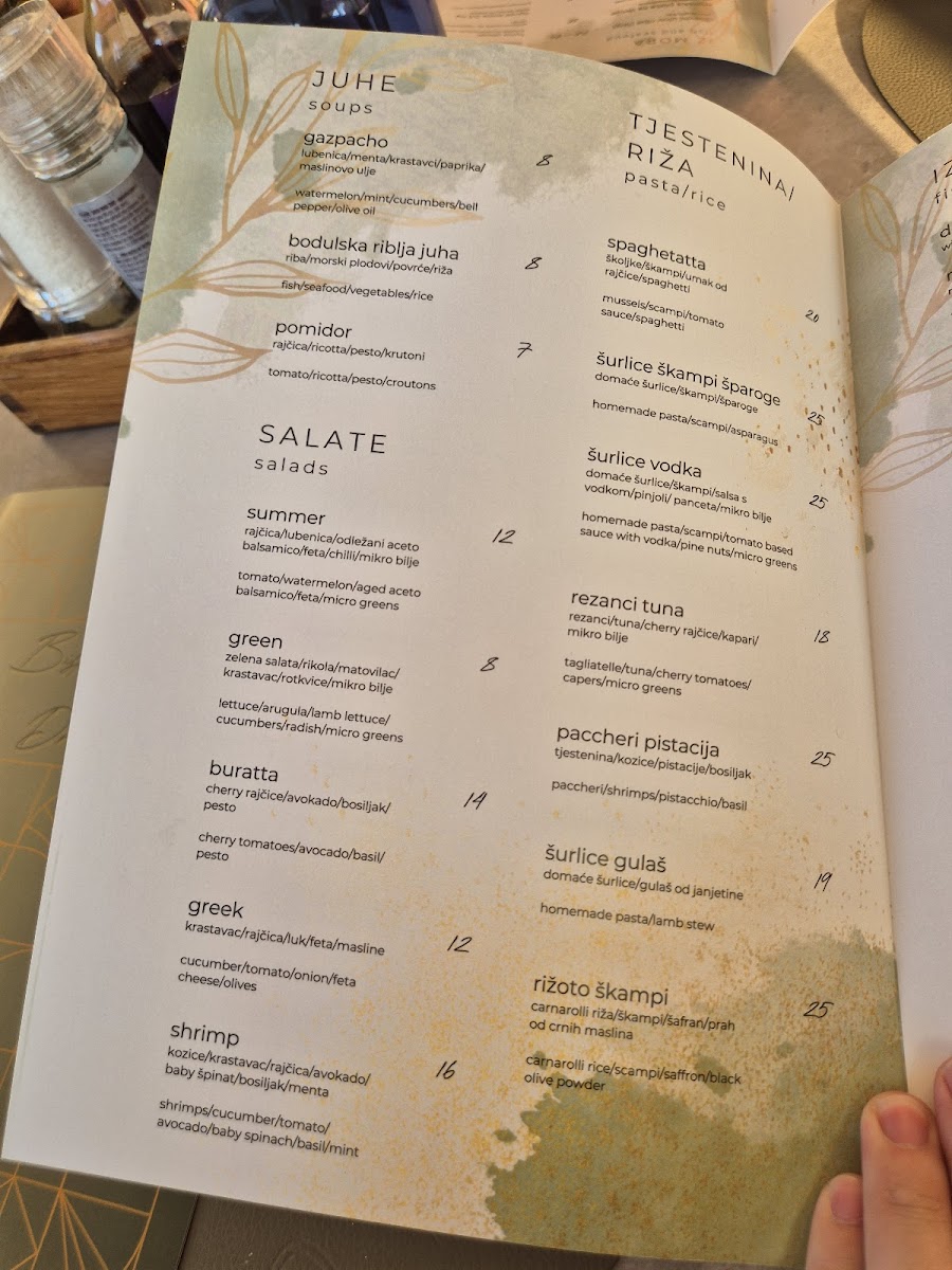 Menu Bistro Toni - Fish & Seafood Restaurant-2