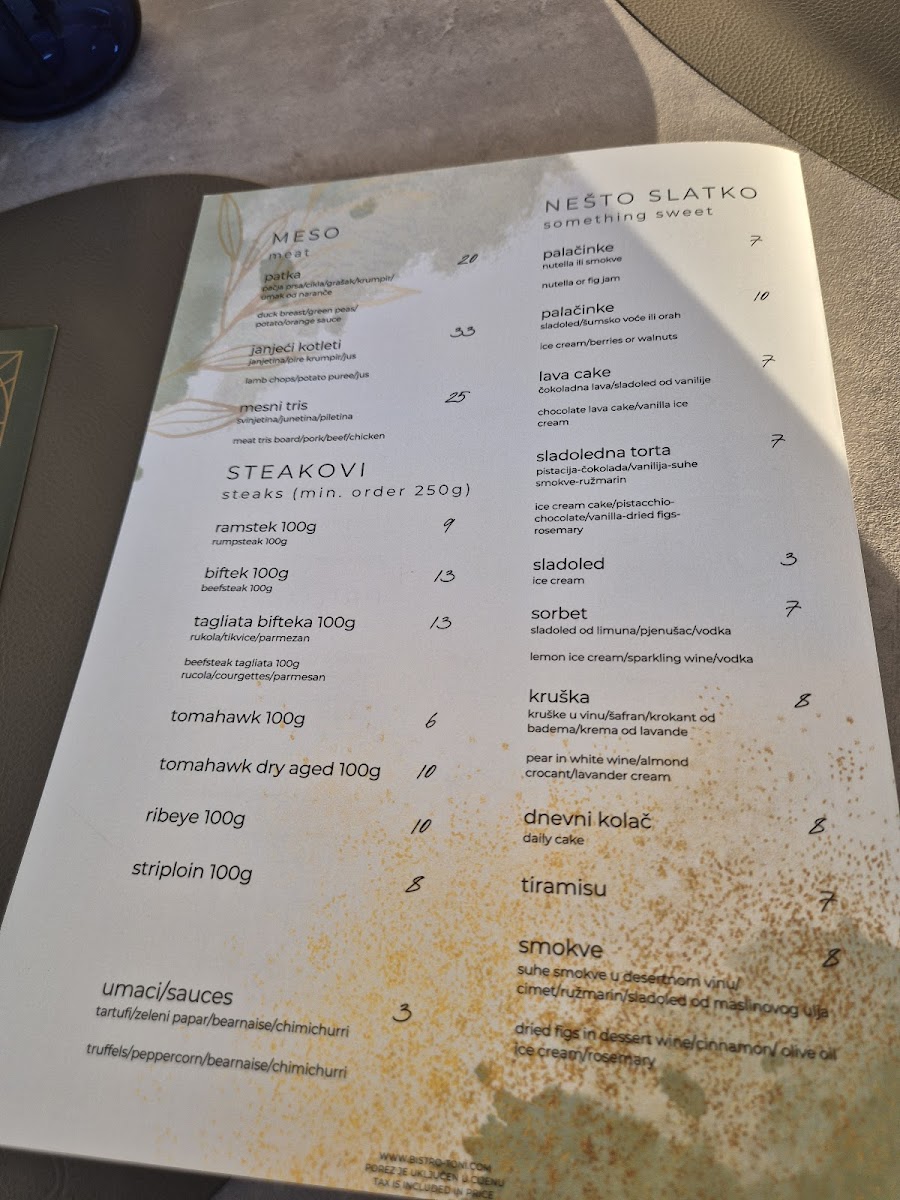 Menu Bistro Toni - Fish & Seafood Restaurant-7