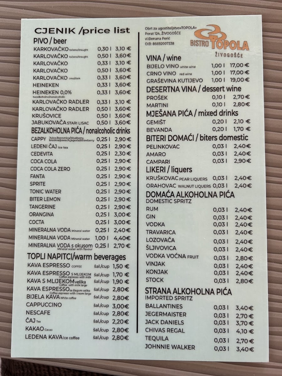 Menu Bistro Topola-1