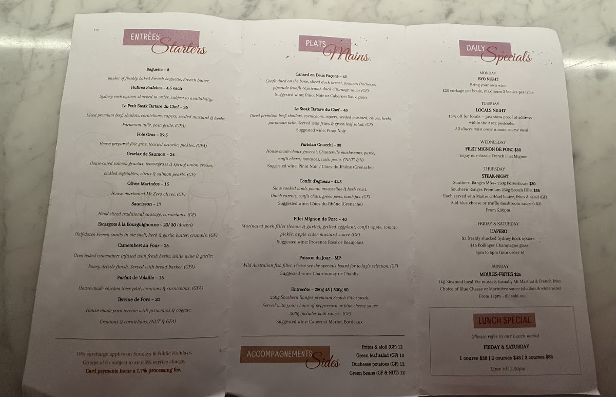 Menu Bistro Voliere-2
