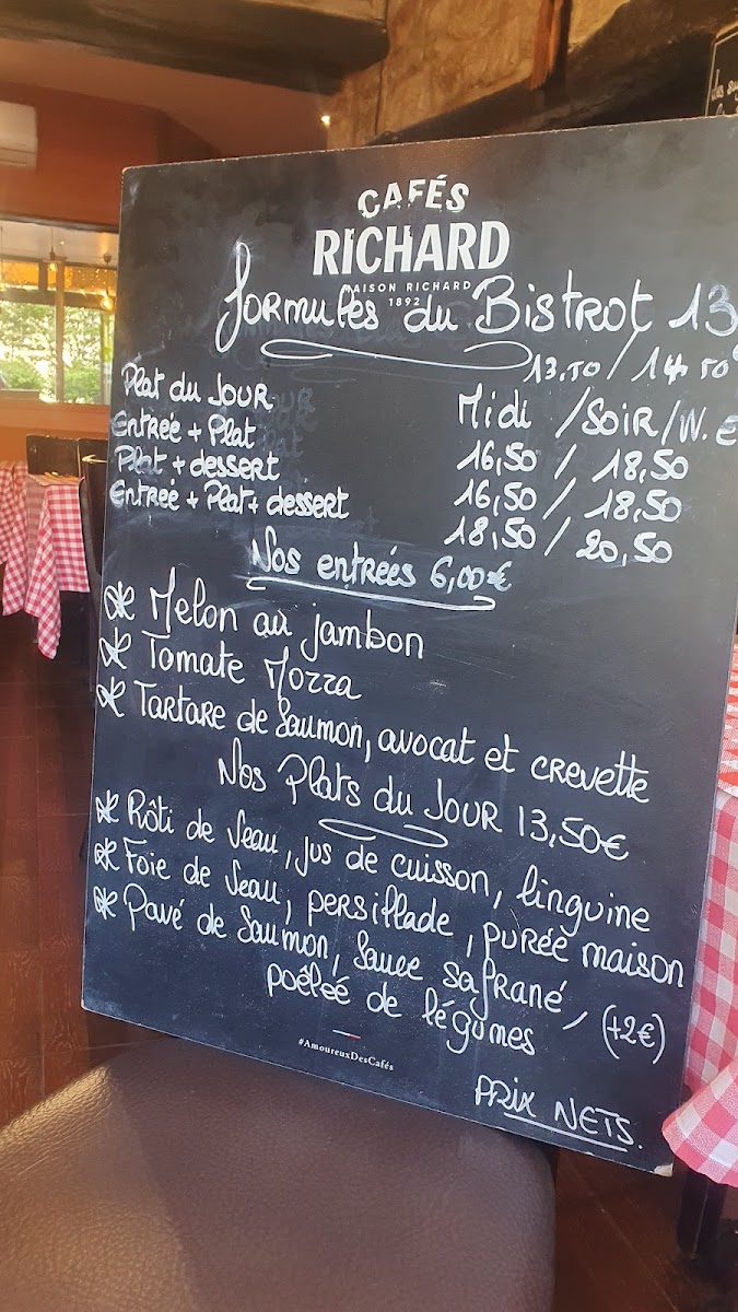 Menu Bistrot 13-3
