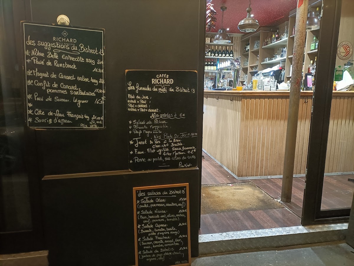 Menu Bistrot 13-6