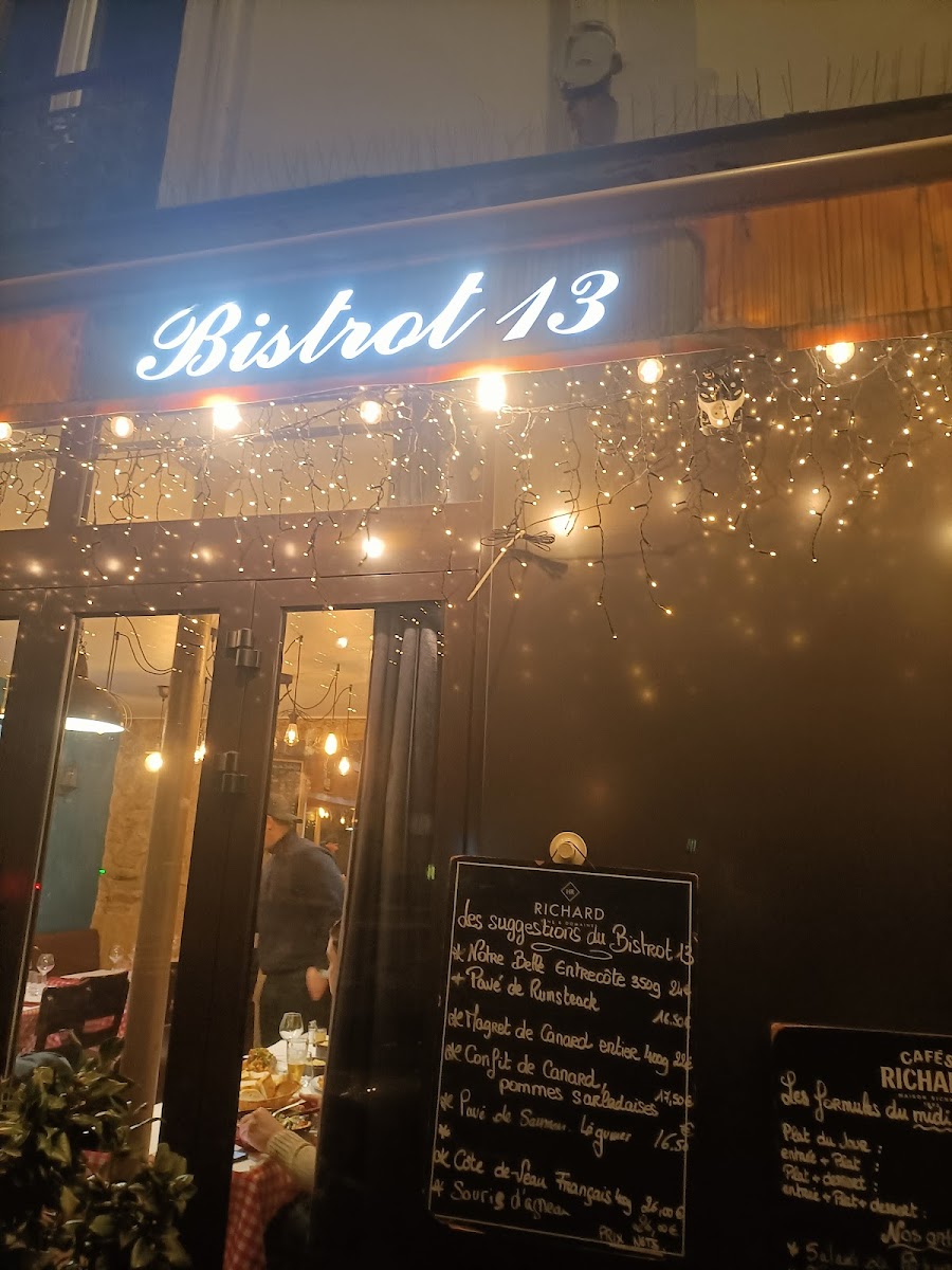 Menu Bistrot 13-7