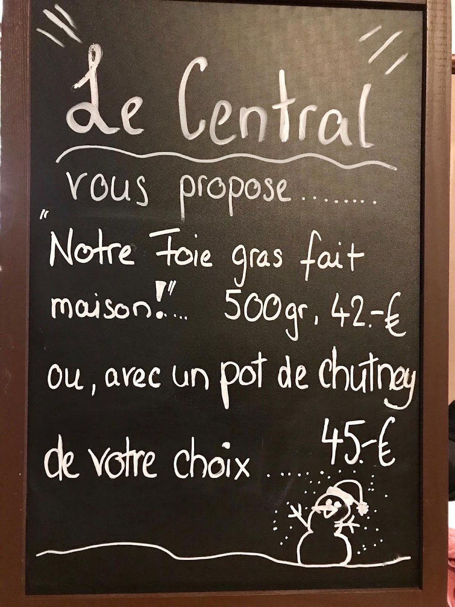 Menu Bistrot 96-7