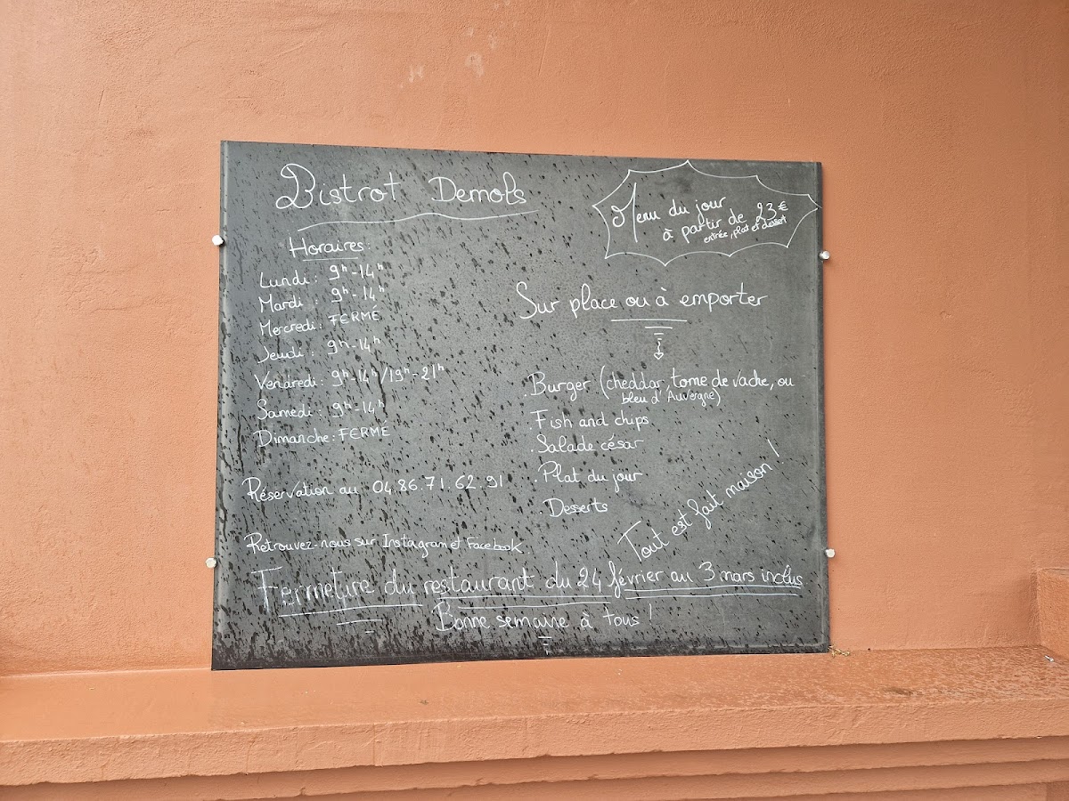 Menu Bistrot Demols - Restaurant-10