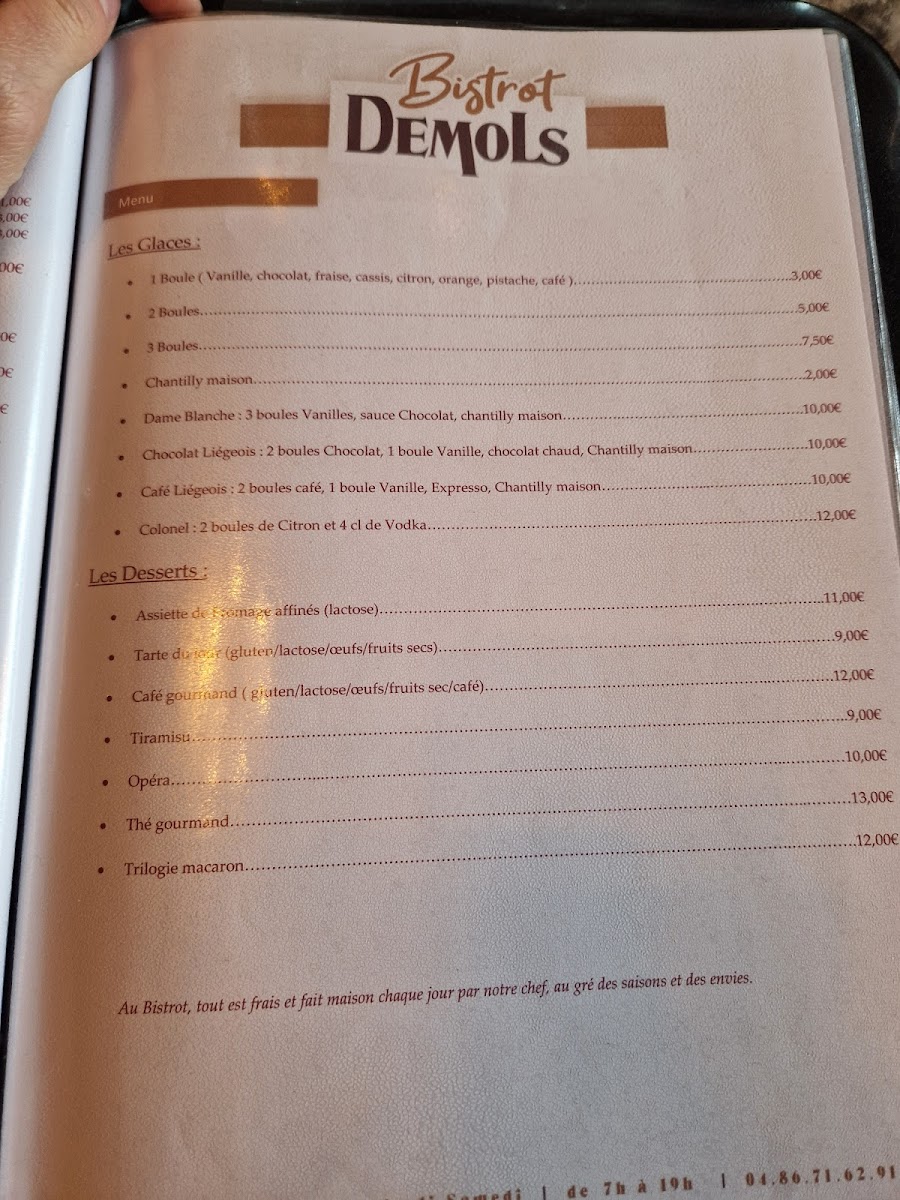 Menu Bistrot Demols - Restaurant-8