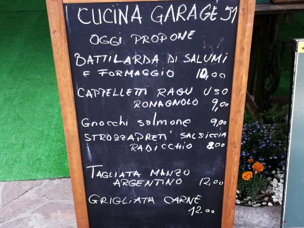 Menu Bistrot Pizzeria Garage 51-7