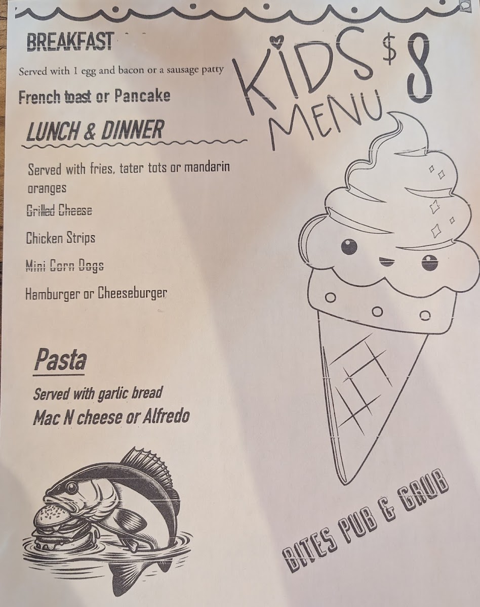 Menu Bites Pub & Grub-1